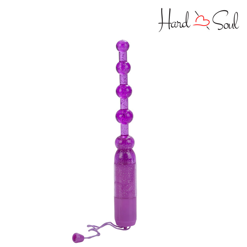 A Waterproof Vibrating Pleasure Beads Purple - HardnSoul