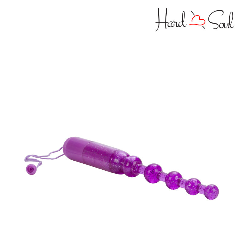 Side of Waterproof Vibrating Pleasure Beads Purple - HardnSoul