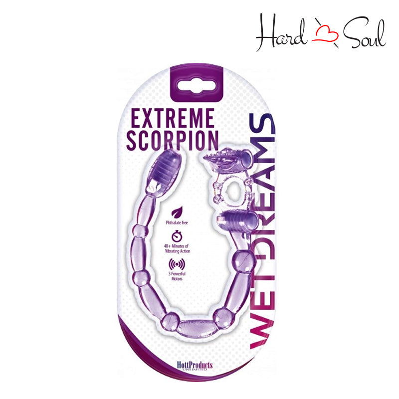A Box of Wet Dreams Xtreme Scorpion Anal Vibe Purple - HardnSoul