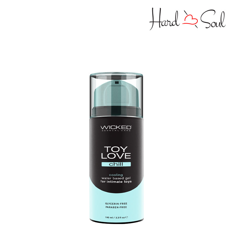 A Bottle of Wicked Toy Breeze Cooling Gel Lubricant 3.3oz - HardnSoul