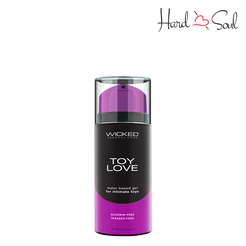 A Bottle of Wicked Toy Love Water Based Gel Lubricant 3.3oz - HardnSoul