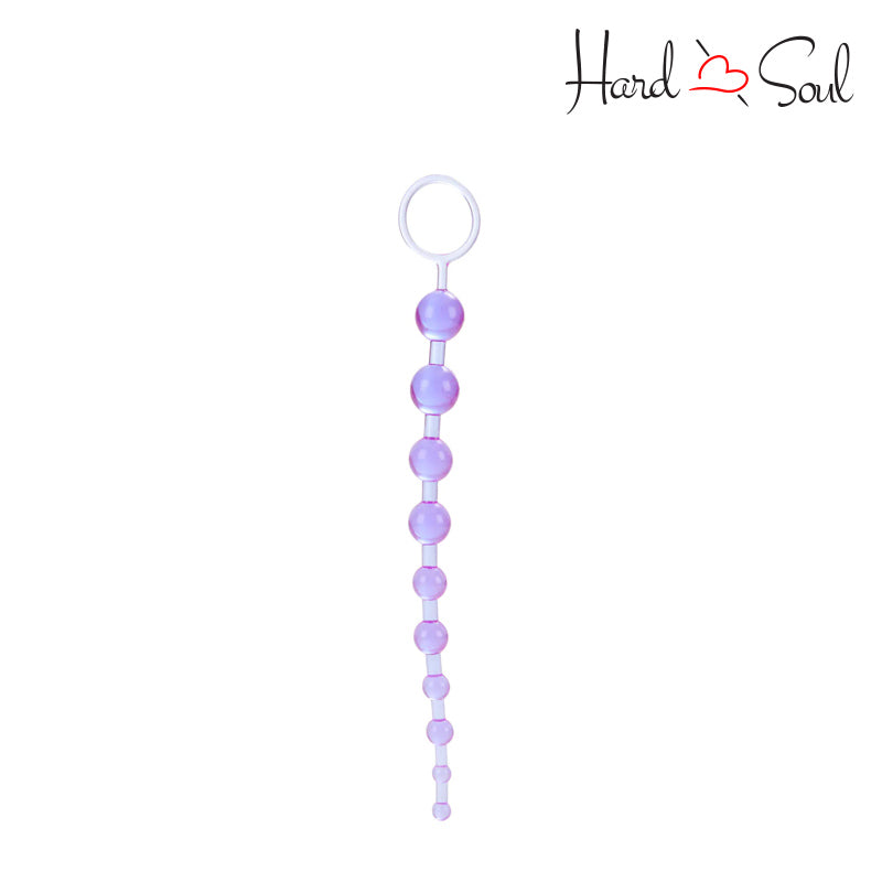 A X-10 Anal Beads Purple - HardnSoul