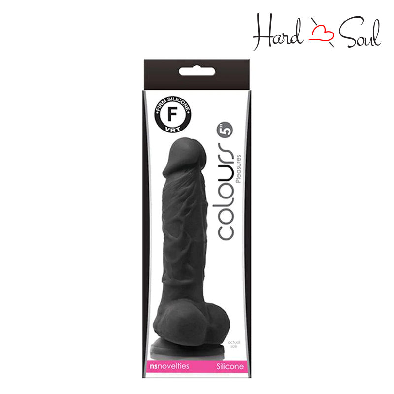 A Box of Colours Pleasures Dildo Black 5" - HardnSoul