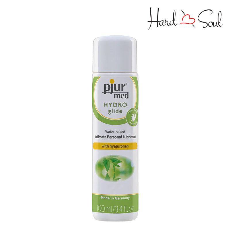 A 3.4oz bottle of pjur med HYDRO Glide Water Based Personal Lubricant - HardnSoul